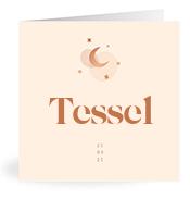 Geboortekaartje naam Tessel m1