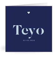 Geboortekaartje naam Teyo j3