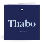 Geboortekaartje naam Thabo j3