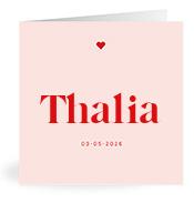 Geboortekaartje naam Thalia m3