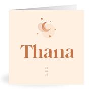 Geboortekaartje naam Thana m1