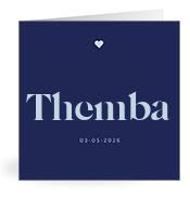 Geboortekaartje naam Themba j3