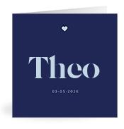 Geboortekaartje naam Theo j3