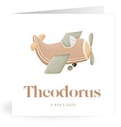 Geboortekaartje naam Theodorus j1