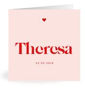 Geboortekaartje naam Theresa m3