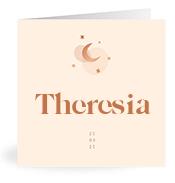 Geboortekaartje naam Theresia m1