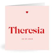Geboortekaartje naam Theresia m3