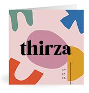Geboortekaartje naam Thirza m2