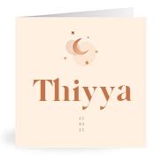 Geboortekaartje naam Thiyya m1