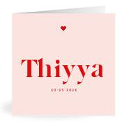 Geboortekaartje naam Thiyya m3