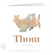 Geboortekaartje naam Thom j1