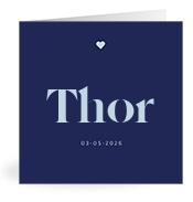 Geboortekaartje naam Thor j3