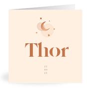 Geboortekaartje naam Thor m1