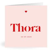 Geboortekaartje naam Thora m3