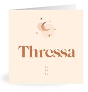 Geboortekaartje naam Thressa m1