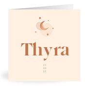 Geboortekaartje naam Thyra m1