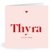 Geboortekaartje naam Thyra m3