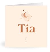 Geboortekaartje naam Tia m1
