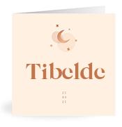 Geboortekaartje naam Tibelde m1