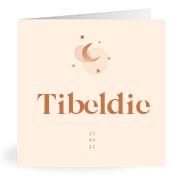 Geboortekaartje naam Tibeldie m1