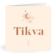 Geboortekaartje naam Tikva m1