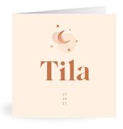Geboortekaartje naam Tila m1