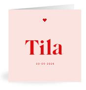 Geboortekaartje naam Tila m3
