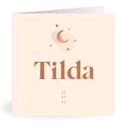 Geboortekaartje naam Tilda m1