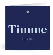 Geboortekaartje naam Timme j3