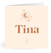 Geboortekaartje naam Tina m1