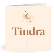 Geboortekaartje naam Tindra m1