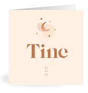 Geboortekaartje naam Tine m1