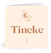 Geboortekaartje naam Tineke m1