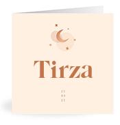 Geboortekaartje naam Tirza m1