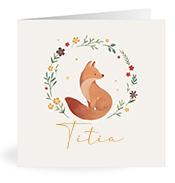 Geboortekaartje naam Titia m4