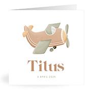 Geboortekaartje naam Titus j1