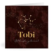 Geboortekaartje naam Tobi u3