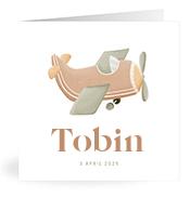 Geboortekaartje naam Tobin j1