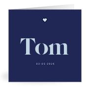 Geboortekaartje naam Tom j3
