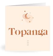 Geboortekaartje naam Topanga m1