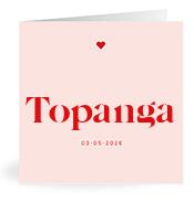 Geboortekaartje naam Topanga m3