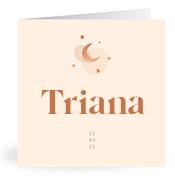 Geboortekaartje naam Triana m1