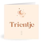 Geboortekaartje naam Trientje m1