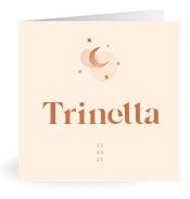 Geboortekaartje naam Trinetta m1