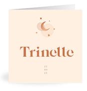 Geboortekaartje naam Trinette m1