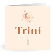 Geboortekaartje naam Trini m1