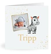 Geboortekaartje naam Tripp j2
