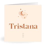 Geboortekaartje naam Tristana m1
