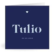 Geboortekaartje naam Tulio j3