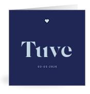 Geboortekaartje naam Tuve j3